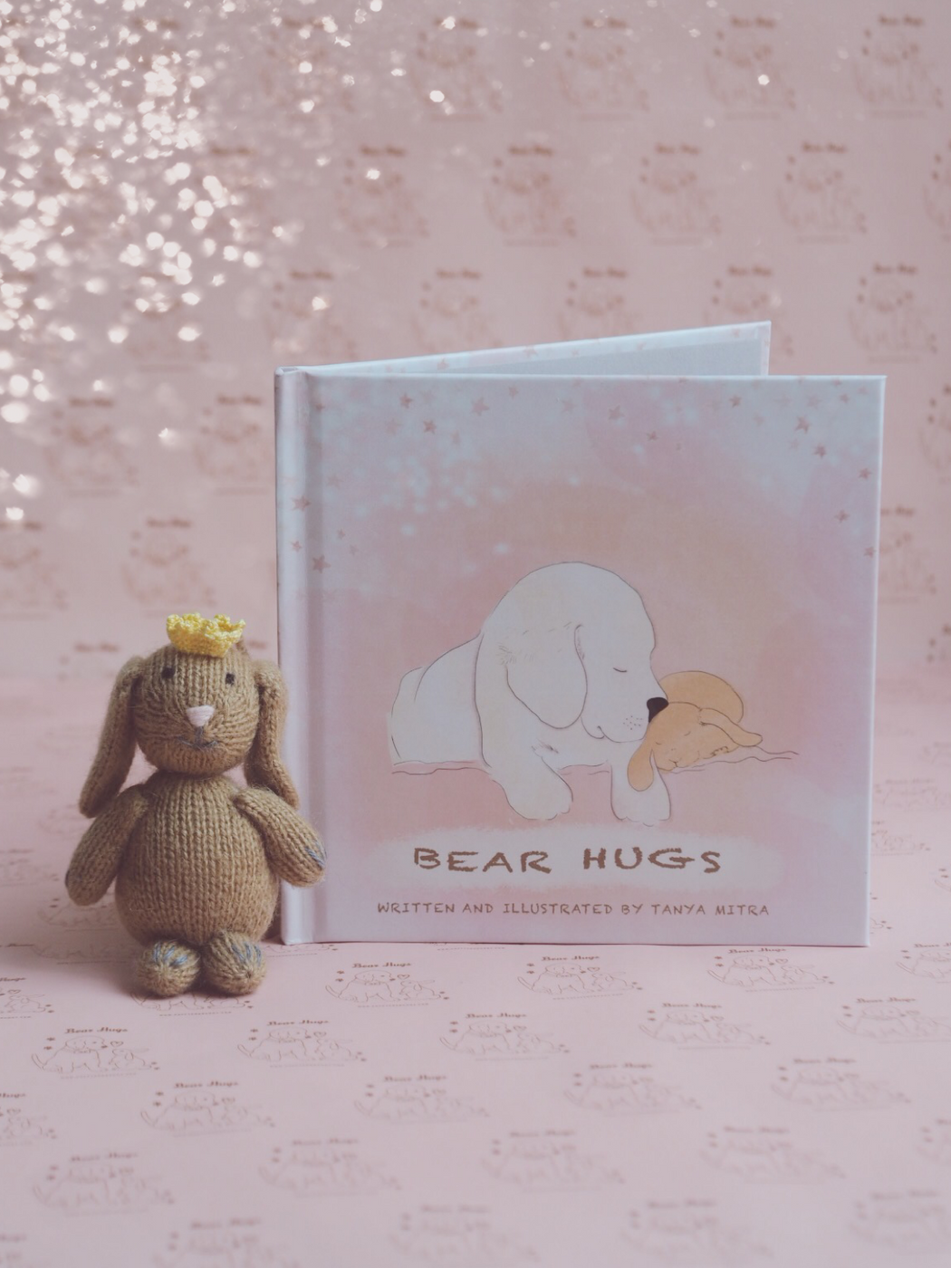Book + Hugs bunny with crown Bundle